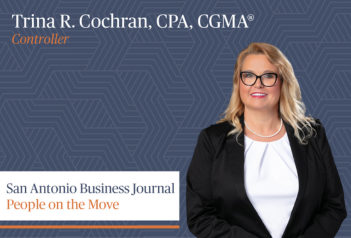 Trina R. Cochran, CPA, CGMA®, is Recognized in San Antonio Business Journal